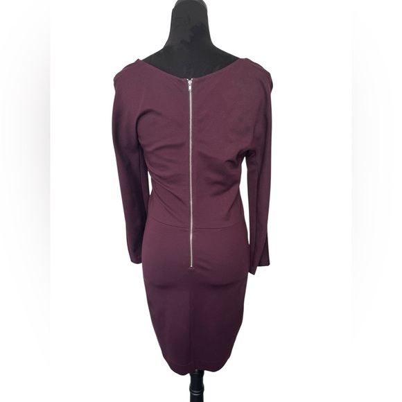 Aritzia Wilfred Long Sleeve Dress Burgundy - Picture 4 of 8
